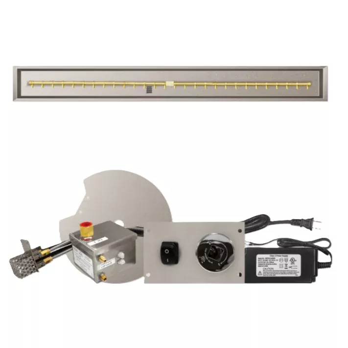 Firegear AWS Linear Drop-In 72 x 6 Natural Gas Pro T-Burner System - LOF-7206PS68TAWS-N