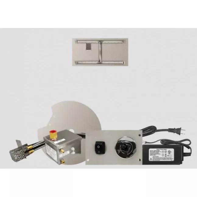 Firegear AWS Linear Flat 24 x 14 Natural Gas H-Burner System - LOF-2414FHAWS-N