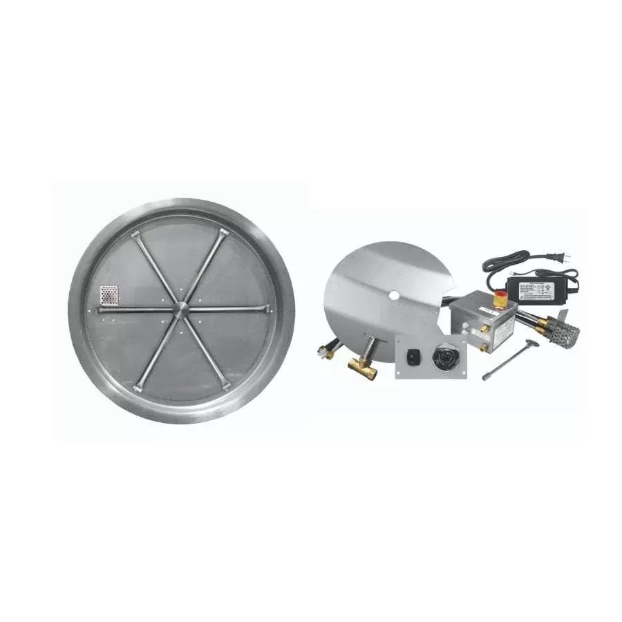 Firegear FPB-25RBSAWS-P AWS Round Drop-In Propane 25-inch Fire Pit Burner System