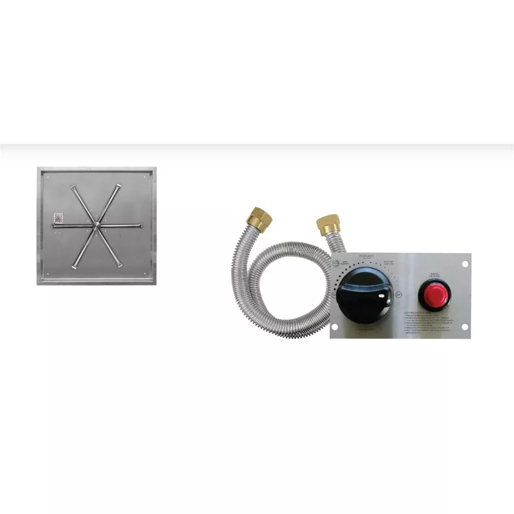Firegear TPSI Square Drop-In 32-Inch Natural Gas Burner System - FPB-32SBS31TPSI-N